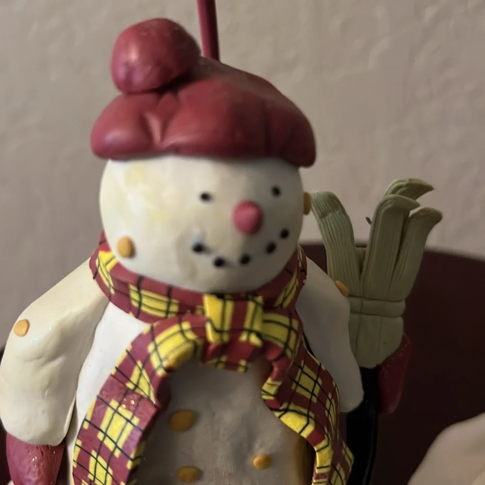 Christmas candle holders - Snowman snd Santa Clause